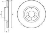 2X Disco Freno Delphi BG3770C Per Opel Zafira B (A05) Astra H Caravan (A04)