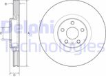 2X Disco Freno Delphi BG9231C Per Volvo XC90 Ii (256) Per Polestar Polestar 2