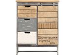 Vidaxl Credenza 60 X 30 X 70 Cm In Legno Massiccio Di Mango