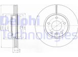 2X Disco Freno Delphi BG4278C Per Opel Astra J Sports Tourer (P10) Astra J