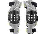 Ginocchiere BIONIC-7, Alpinestars (Argento/Giallo Fluo. Paio, Taglia L)