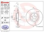 2X Disco Freno Brembo 09.4939.41 Per Fiat 500L (351_ 352_) 43Mm 284Mm