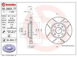 2X Disco Freno Brembo 09.5843.77 Per Opel Corsa D Hatchback (S07) Adam (M13)