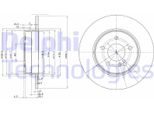 2X Disco Freno Delphi BG3239C Adatto A MERCEDES-BENZ Clk (C209) Clk (C208)
