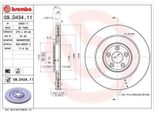 2X Disco Freno Brembo 09.D434.11 Per Jaguar Xf (_J05_ CC9) F-Type Coupé (X152)