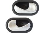 Maniglia Interna Della Porta Sinistra + Destra Satin Matt Argento Per Renault Megane Ii 2002-2008