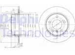 2X Disco Freno Delphi BG3948C Per Bmw 1 Hatchback (E87) 1 Hatchback (E81)