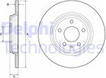 2X Disco Freno Delphi BG4800C Per Audi A4 B9 Avant (8W5 8WD) Q5 (Fyb) 36 5Mm