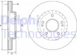 2X Disco Freno Delphi BG4565C Per Hyundai I30 (Gd) Per Kia Cee'd (Jd) 44 4Mm