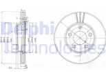 2X Disco Freno Delphi BG3927 Per Mazda 5 (CR19) 3 (Bk) 3 (Bl) 5 (Cw) 48 5Mm