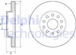 2X Disco Freno Delphi BG4701C Per Vw Golf Vii Hatchback (5G1 BQ1 BE1 BE2)