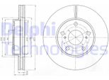 2X Disco Freno Delphi BG4234C Per Toyota Corolla Notchback (E15_) 49 2Mm 273Mm