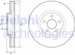 2X Disco Freno Delphi BG9203C Per Ford S-Max (Cj) Galaxy (Ck) Per Ford Usa Edge