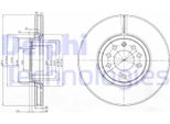 2X Disco Freno Delphi BG3973 Per Opel Vectra C Caravan (Z02) Signum Cc (Z03)
