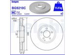 2X Disco Freno Delphi BG9210C 47 6 Mm 330 Mm