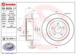 2X Brembo Disco Freno 08.B529.11 Per Jeep Cherokee (Kk) Per Dodge Nitro Suv