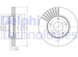 2X Disco Freno Delphi BG4282C Per Nissan Juke (F15) Pulsar Hatchback (C13)