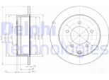 2X Disco Freno Delphi BG4198 Per Mitsubishi Lancer Viii Sedan (Cy_A Cz_A)