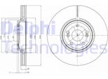 2X Disco Freno Delphi BG9687 Per Renault Espace Iv (JK0/1_) Vel Satis (BJ0_)