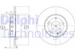 2X Disco Freno Delphi BG2769 43 5Mm 284Mm