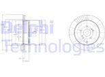 2X Disco Freno Delphi BG4329 Per Suzuki Grand Vitara Ii Suv (Jt Te Td) 57Mm