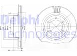 2X Disco Freno Delphi BG4052 Per Toyota Land Cruiser (KDJ12_ GRJ12_) 67 3Mm