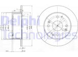 2X Disco Freno Delphi BG3677 Per Honda Accord Vi Sedan (Ck Cg Ch CF8)
