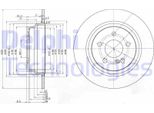 2X Disco Freno Delphi BG3757 Per MERCEDES-BENZ Classe E Modello T (S211)