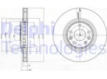 2X Disco Freno Delphi BG4266 Per Renault Megane Iii Grandtour (KZ0/1) 44Mm