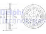 2X Disco Freno Delphi BG9006C Per Land Rover Range Rover Sport (L320) 62Mm