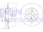 2X Disco Freno Delphi BG3186 Per Toyota Corolla Compact (_E11_) Corolla (_E11_)