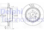 2X Disco Freno Delphi BG3758 Per MERCEDES-BENZ Classe E Modello T (S211)