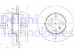 2X Disco Freno Delphi BG3769 Per Opel Agila (A) (H00) 44Mm 247Mm