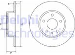 2X Disco Freno Delphi BG2386 Per Fiat Bravo Ii (198) Stilo (192) Multipla (186)