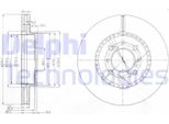 2X Disco Freno Delphi BG3965 Per Honda Civic Vii Hatchback (Eu Ep Ev) 44 7Mm