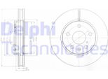 2X Disco Freno Delphi BG4187C Per Opel Insignia Caravan Insignia 51Mm 296Mm