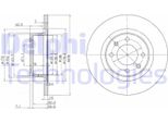 2X Disco Freno Delphi BG3621 Per CitroËN C5 Ii Break (Re_) C5 I (Dc_) 62Mm