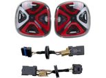 Set Originale Kufatec Luci Posteriori A Led Facelift + Cavo Adattatore Per Smart 453
