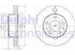 2X Disco Freno Delphi BG4060 Per Piattaforma / Telaio Opel Movano C (U9)