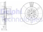 2X Disco Freno Delphi BG3528 Per Vw Golf Iv Hatchback (1J1) Polo (9N_) 34 2Mm