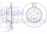 2X Disco Freno Delphi BG3959 Per Bmw 3 Touring (E91) 3 Sedan (E90) X1 (E84)