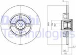 2X Disco Freno Delphi BG9053RSC Per Peugeot 308 Sw I (4E_ 4H_) 73 2Mm