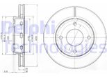 2X Disco Freno Delphi BG3987 Per Mitsubishi Colt Vi (Z3_A Z2_A) 45 6Mm 256Mm