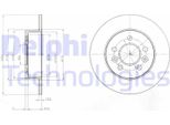 2X Disco Freno Delphi BG3552 Per Renault Espace Iii (JE0_) Espace Ii (J/S63_)