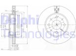 2X Disco Freno Delphi BG3839 Per Ford Ka (RU8) Per Fiat Panda (169) 500 (312)