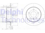 2X Disco Freno Delphi BG3910C Per MERCEDES-BENZ Classe A (W169) 55 5Mm