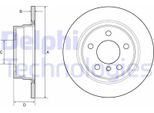 2X Disco Freno Delphi BG4649C Per Bmw 1 Hatchback (F20) 1 Hatchback (F21)