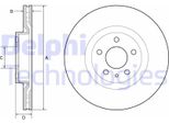 2X Disco Freno Delphi BG4654C Per Fiat 500L (351_ 352_) 43 3Mm 284Mm