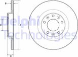 2X Disco Freno Delphi BG4662C Per Opel Grandland X (A18) Zafira Life (K0) 35Mm