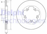 2X Disco Freno Delphi BG4681C Per Furgone Ford Transit V363 (Fcd Fdd)